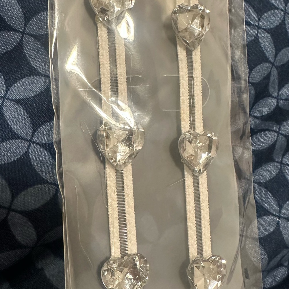 Decorative Rhinestone Replacement Bra Strap Bundle Of 10 Sets - Picture 10 of 12